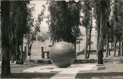 Memorial sphere sculpture Postcard