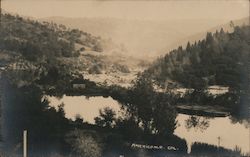 American River, mountains Postcard