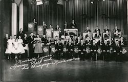 Laurence Welk and his Champagne Music Makers orchestra Postcard