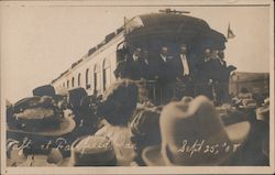 Taft at whistle stop Sept. 25, 1908 Postcard