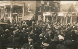 President Taft 1912 Campaign speaking to large crowd Newport, NH Postcard Postcard Postcard