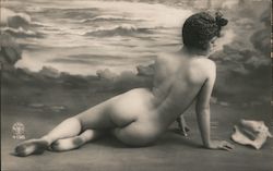 Nude Woman Posing Postcard
