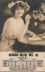 A Line Inspired By Fairness: ad for Richards-Wilcox Mfg. Co. Postcard