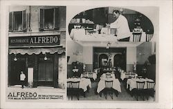 Alfredo alla Scrofa - Birthplace of Fettuccine Alfredo Rome, Italy Postcard Postcard Postcard