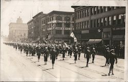 Sailors From Battleship Tennessee Marching Down Market Street July 4, 1921 Postcard