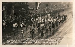 Kansas in American Legion Parade Postcard