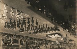 "The Army is the Goods but the Navy Delivered Them" parade banner Postcard