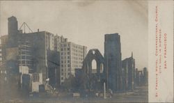 St. Francis Hotel, Congregational Church, City Hall in Distance Postcard