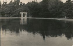 Stately Column Gazebo across the pond. Postcard