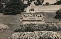 Golden Gate Park. California Diamond Jubilee flower bed Postcard
