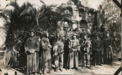 Tournament of Roses - men in Indian costume, men in friar robes Postcard