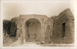 Ruins of San Juan Capistrano Mission Postcard