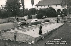 Lavanderia - Old Indian Laundry, Mission Santa Barbara Postcard