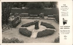 Old Mission San Gabriel Sun Dial Postcard