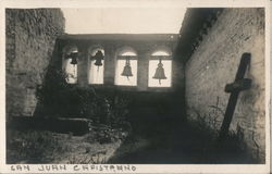 Bells of Mission San Juan Capistrano California Postcard Postcard Postcard