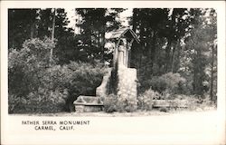 Father Serra Monument Postcard