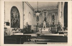 Old Mission of Santa Barbara California Postcard Postcard Postcard