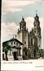 Mission Dolores & Basilica Postcard
