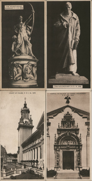 Set of 4: Ghirardelli's PPIE Cards San Francisco California