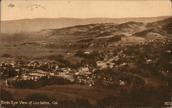 Birds eye view Los Gatos California