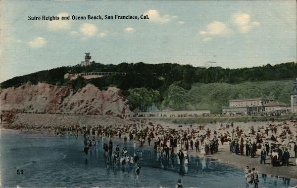 Sutro Heights and Ocean Beach San Francisco California