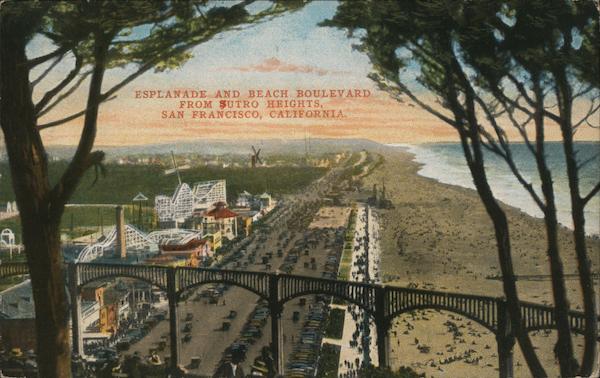 Esplanade and Beach Boulevard From Sutro Heights San Francisco California