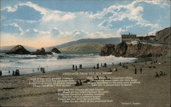 Greetings from the Sea Shore - Cliff House San Francisco California