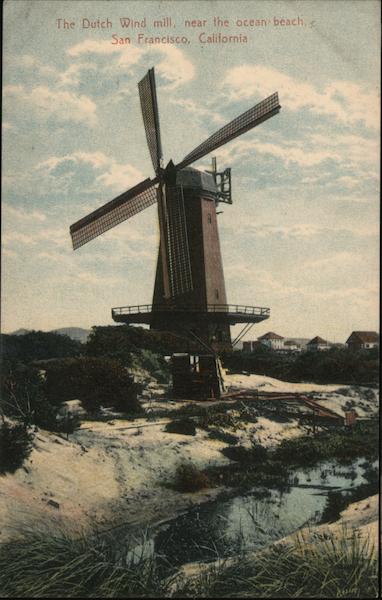 The Dutch Wind Mill near the Ocean Beach San Francisco California