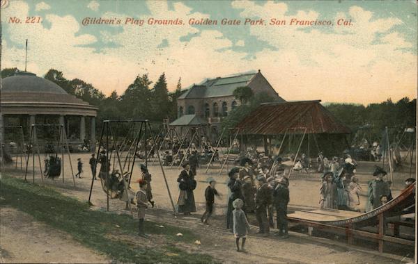 Children's Play Grounds, Golden State Park San Francisco California