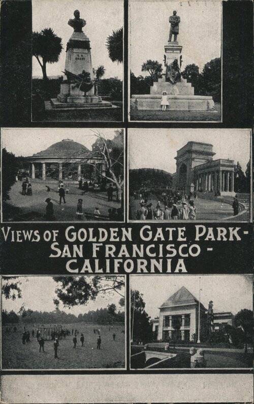 Views of Golden Gate State Park San Francisco California