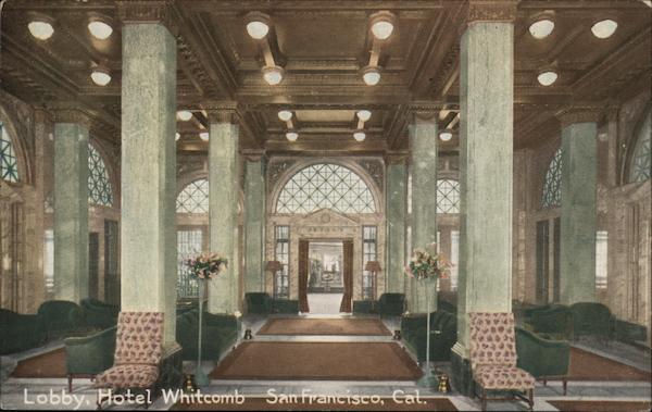 Lobby, Hotel Whitcomb San Francisco California