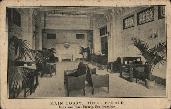 Main Lobby, Hotel Herald San Francisco California