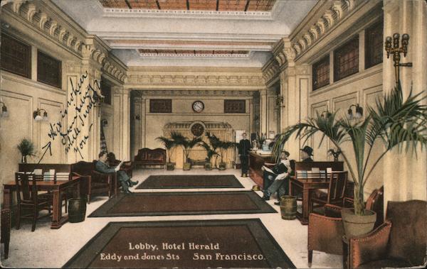 Lobby, Hotel Herald San Francisco California