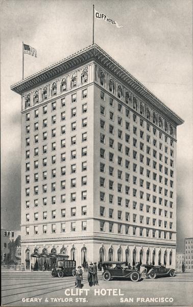 The Clift Hotel at Geary &Taylor Streets San Francisco California
