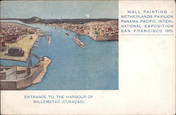 Enterance to the Harbour of Willemstad (Curacao) San Francisco California
