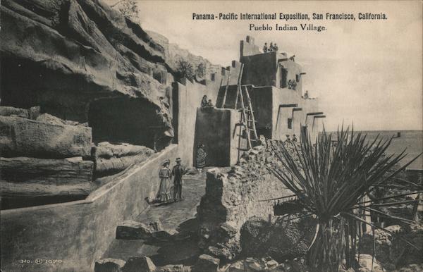 Pueblo Indian Village - Panama-Pacific International Exposition 1915 San Francisco California