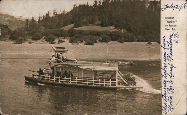 Steamer Montrio on Russian River Camp Meeker California