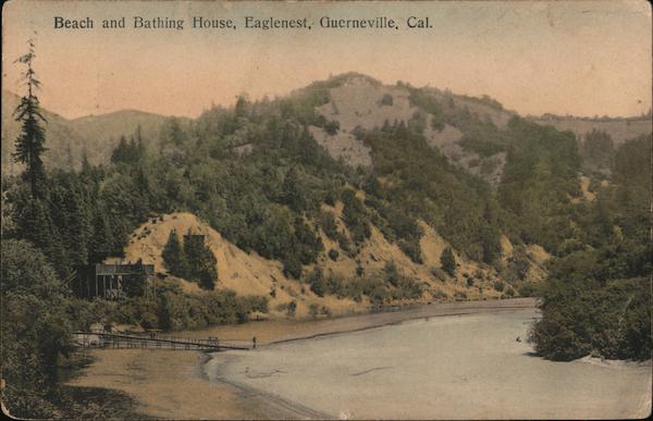 Beach and Bathing House, Eaglenest Guerneville California