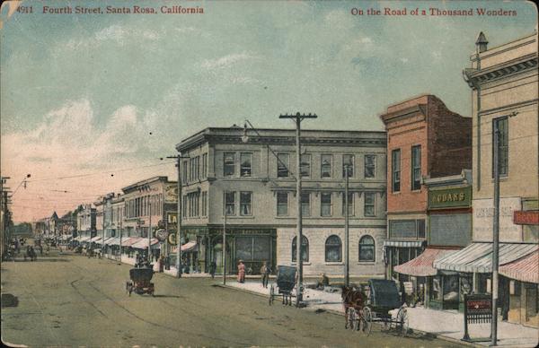 Fourth Street Santa Rosa California