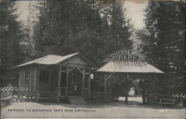 Entrance to Guerneville Park near Guerneville California