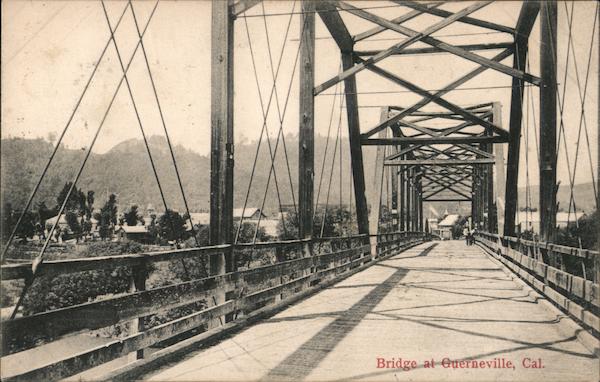 Bridge at Guerneville, Cal. California