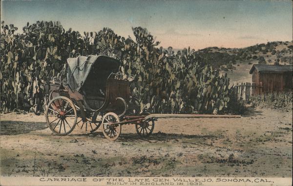 Carriage of teh late Gen. Vallejo, Sonoma, CA, Built in England in 1832 California