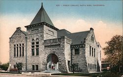 Public Library Postcard