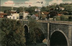 New Concrete Bridge, Los Gatos, Cal. Postcard