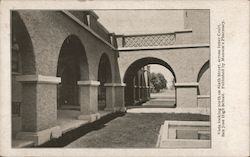 Inner Court, San Jose High School Postcard