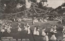 May Day Festivities, State Normal Training School (SJSU) Postcard