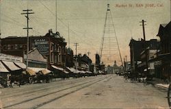 Market St., San Jose, Cal. Postcard
