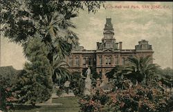 City Hall and Park Postcard