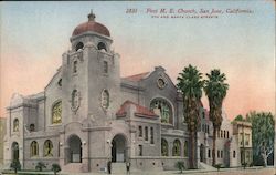 First Methodist Episcopal Church San Jose, CA Postcard Postcard Postcard