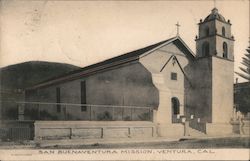 San Buenaventura Mission Postcard